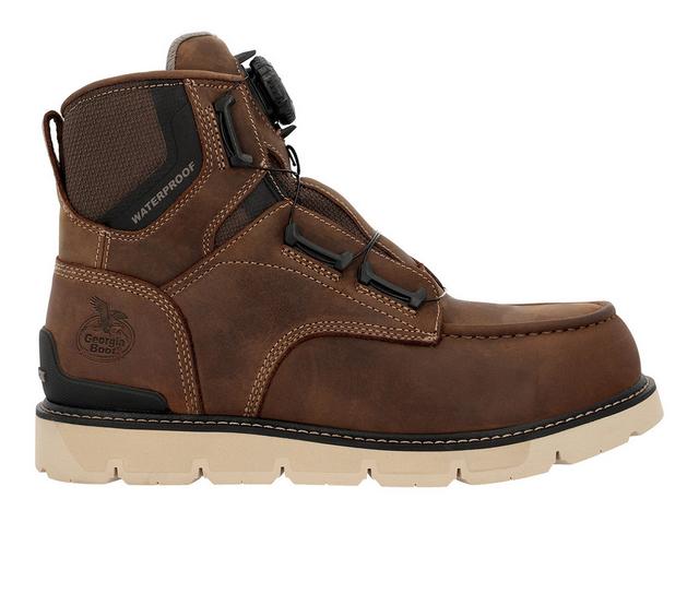 Men's Georgia Boot Georgia Carbon Flex Wedge GB00729 Work Boots in Brown color