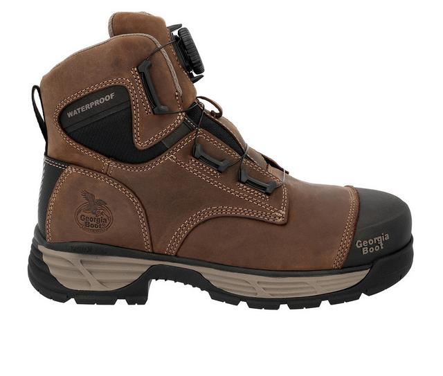 Men's Georgia Boot BOA Durablend Edge GB00733 Work Boots in Brown color