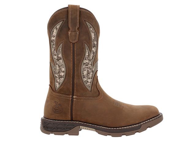 Georgia Boot Carbo-Tec Flex GB00734 Work Boots in Brown color