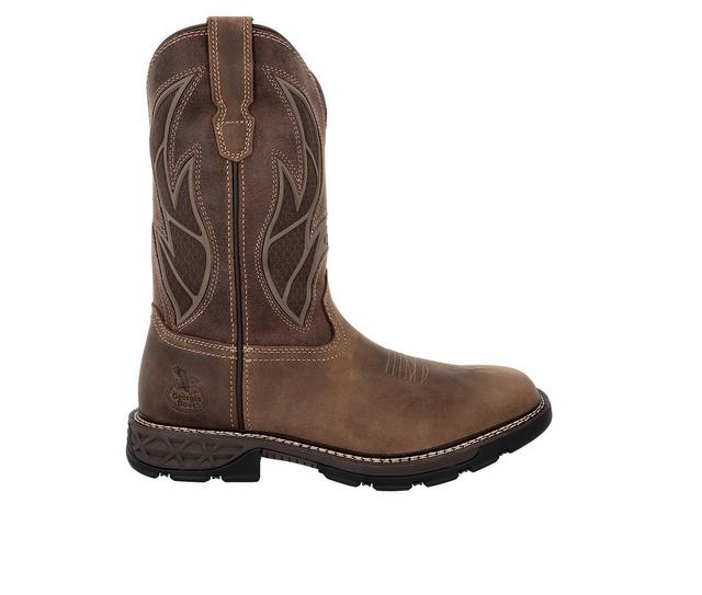 Men's Georgia Boot Carbo-Tec Flex GB00736 Work Boots in Brown color