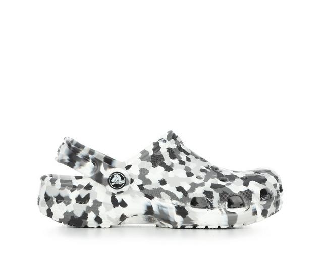 Kids' Crocs Little Kid & Big Kid Classic Confetti Clog in Black/ White color
