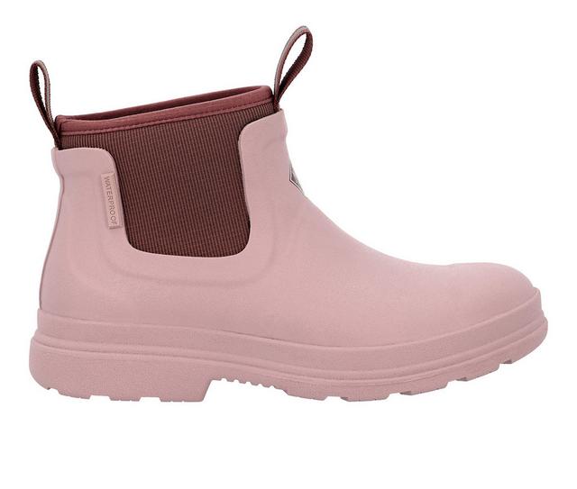 Women's Muck Boots Rainscape Bootie Rain Boots in Pink color