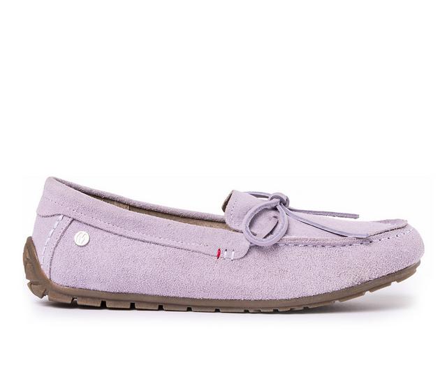 Women's Minnetonka Women's Loafer Moc Toe in Dusty Violet color