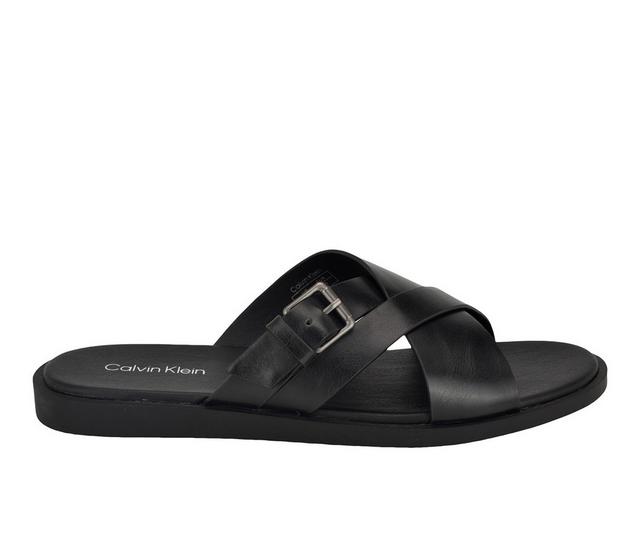 Men's Calvin Klein Elon Sandals in Black color