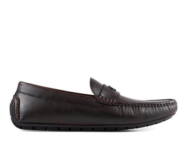 Men's Calvin Klein Follman Loafers in Dark Brown color
