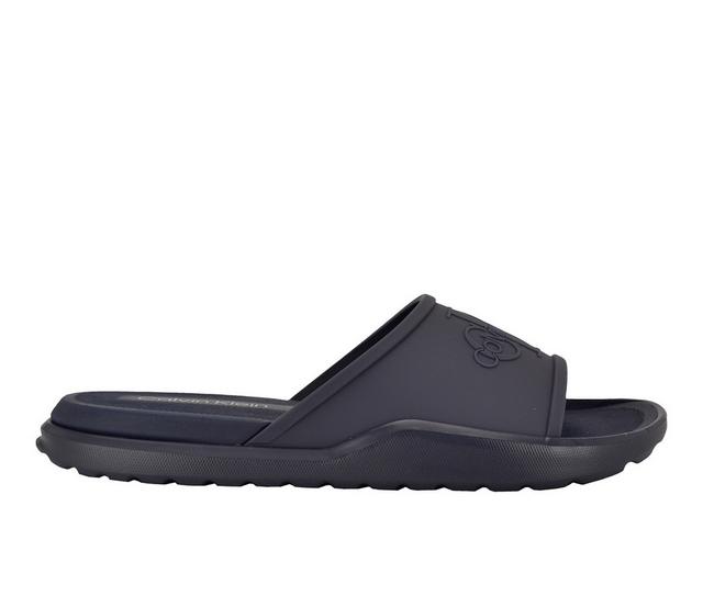 Men's Calvin Klein Meloy Slides in Dark Blue color
