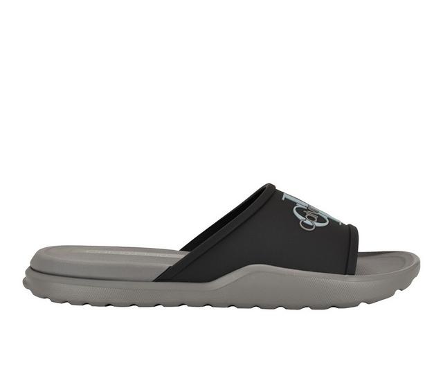 Men's Calvin Klein Meloy Slides in Black Multi color