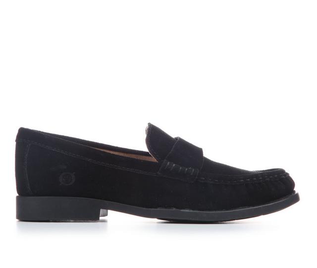 Women's Born Maris Loafers in Black Suede color