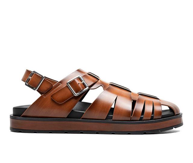 Men's Stacy Adams Largo Slingback Sandals in Cognac color
