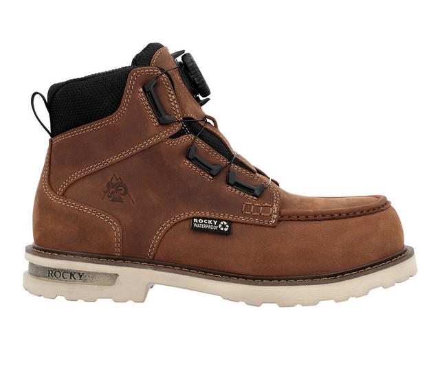 Rocky Grindstone XTR 6" Comp Toe Work Boots in Brown color