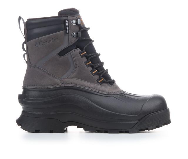Men's Columbia Bugaboot Canyon Winter Boots in Black/Gold Wide color