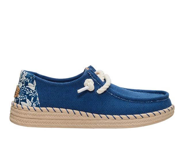 Women's HEYDUDE Wendy Espadrille in Blue color