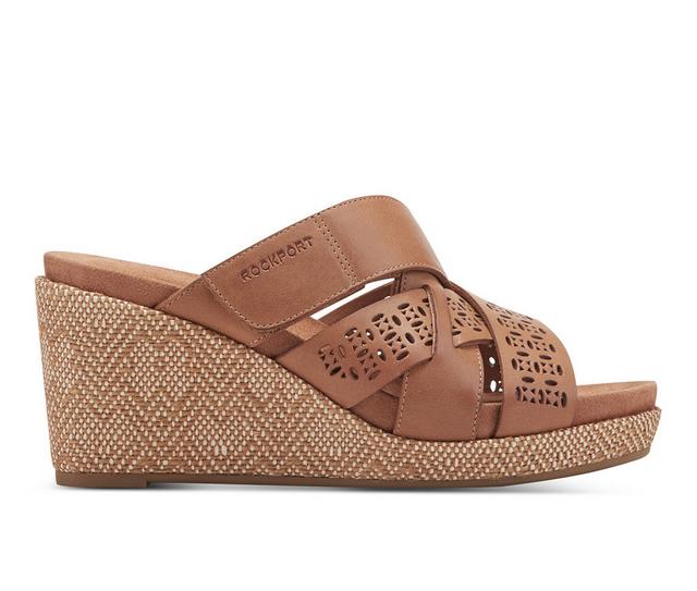 Women's Rockport Britta Wedges in Cognac color