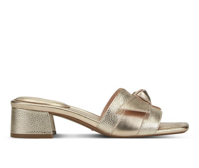 Women's Rockport Carsie Dress Sandals in Gold color