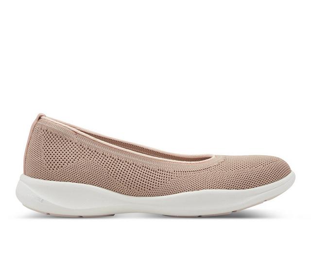 Women's Rockport Roana Flats in Pink/Rose Gold color