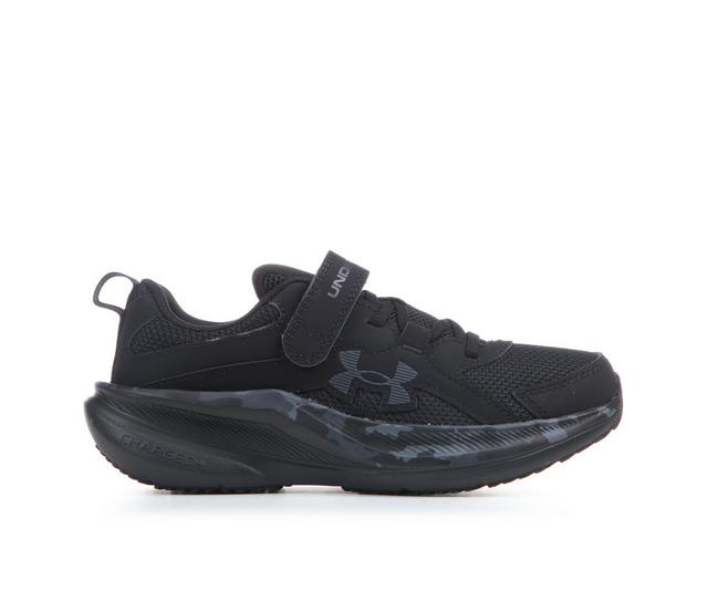 Boys' Under Armour Little Kid Assert 11 SE Running Shoes in Black/Camo color