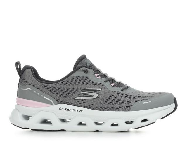 Women's Skechers 150744 Glide Step Altus Running Shoes in Grey/Pink color