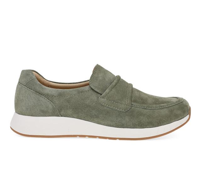 Women's Dansko Clementine Sneakers in Olive color