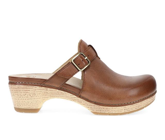 Women's Dansko Leandra Clogs in Brown color