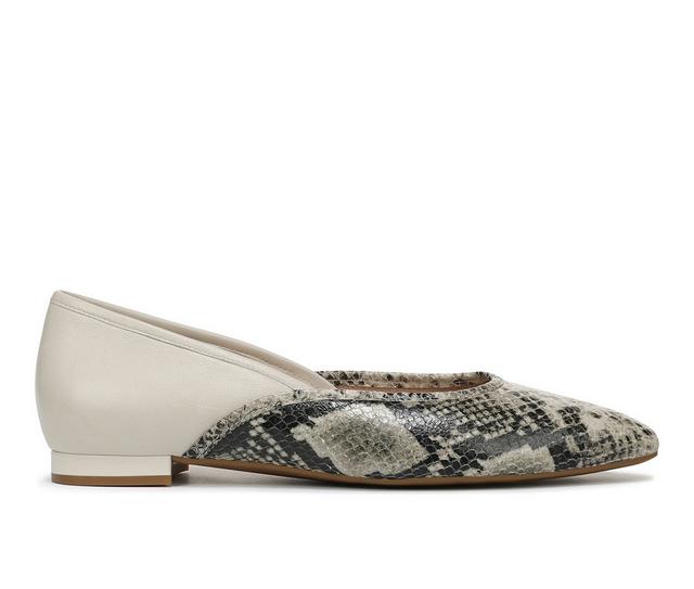 Women's Vionic Gracia Flats in Cream/Snake color