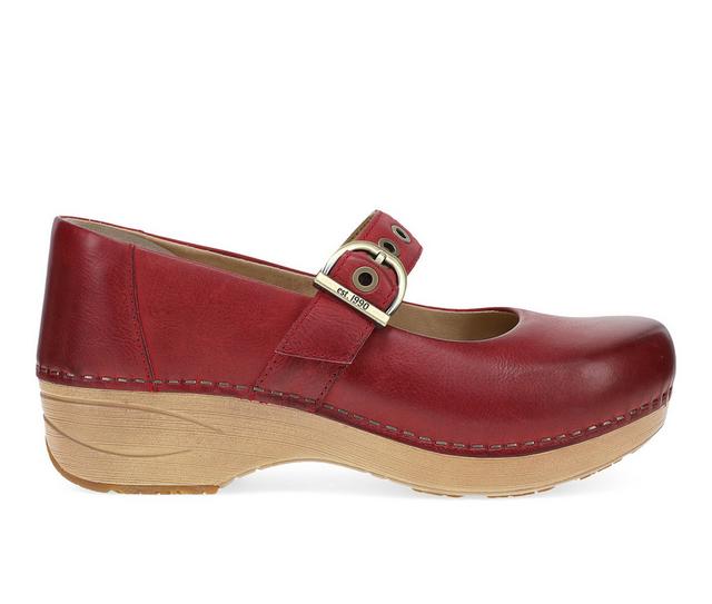 Women's Dansko XP 2.0 Mary Jane Clog Clogs in Red color