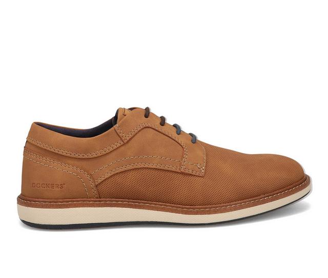 Men's Dockers Halstead Oxfords in Dark Tan color