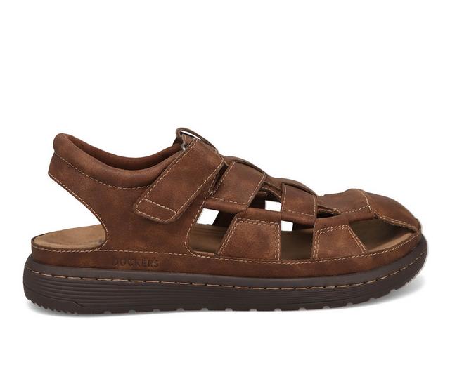 Men's Dockers Sarasota Sandals in Dark Tan color