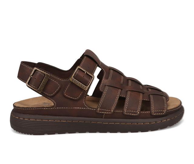 Men's Dockers Sorrento Sandals in Dark Brown color