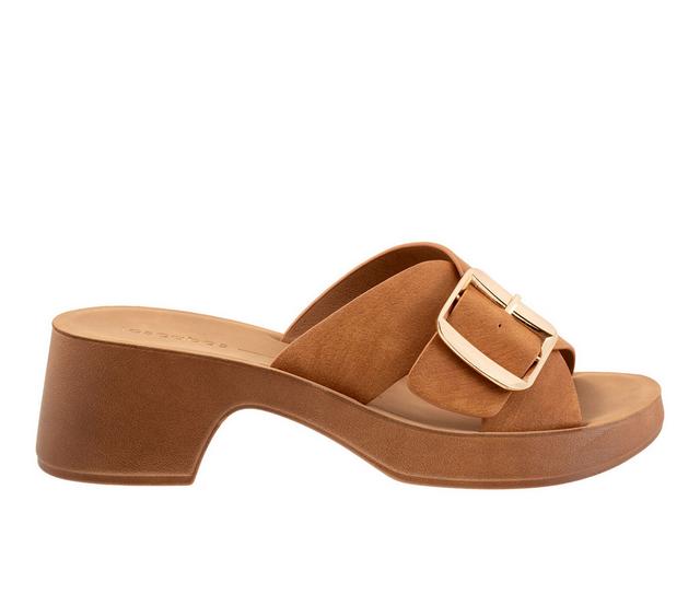 Women's Los Cabos Alegro Heeled Sandals in Brandy color