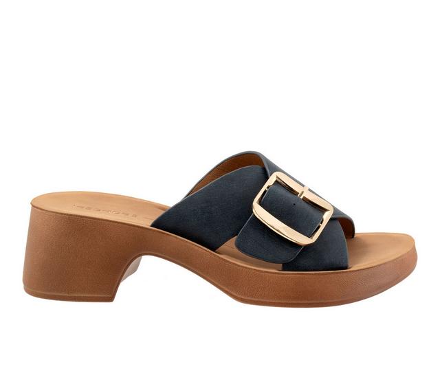 Women's Los Cabos Alegro Heeled Sandals in Navy color