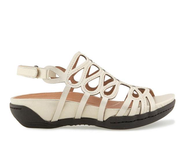 Women's Jambu Miriam Footbed Sandals in Brushed Gold color