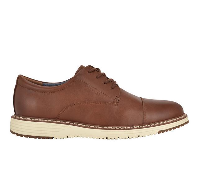 Men's Tommy Hilfiger Hitcher Oxfords in Cognac color