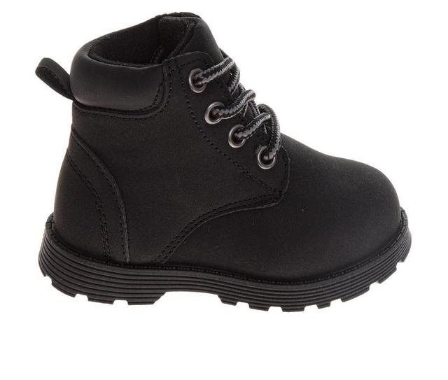 Josmo Girl's Inf O-99341N Construction Boots Boots in Black color