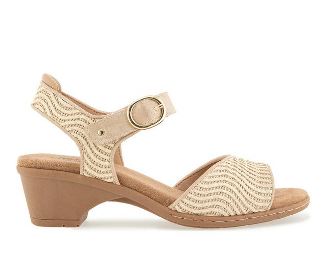 Women's JBU Jule Dress Sandals in Cream Shimmer color