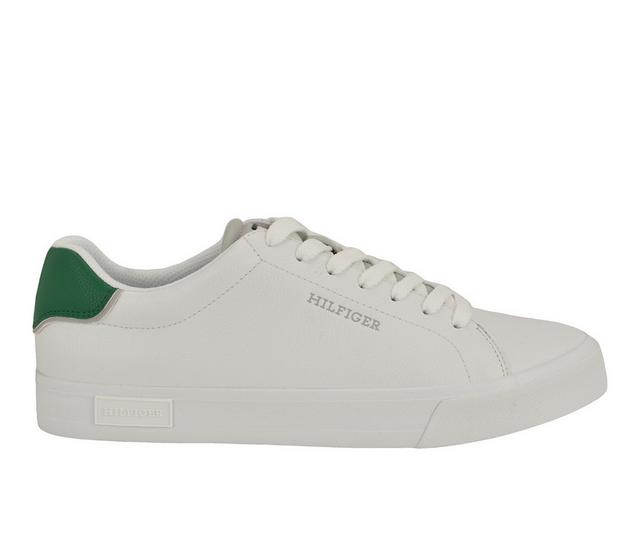 Men's Tommy Hilfiger Rawly Sneakers in White/Green color