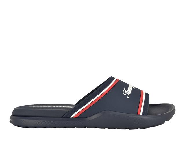 Men's Tommy Hilfiger Momil Sport Slides in Navy/Multi color