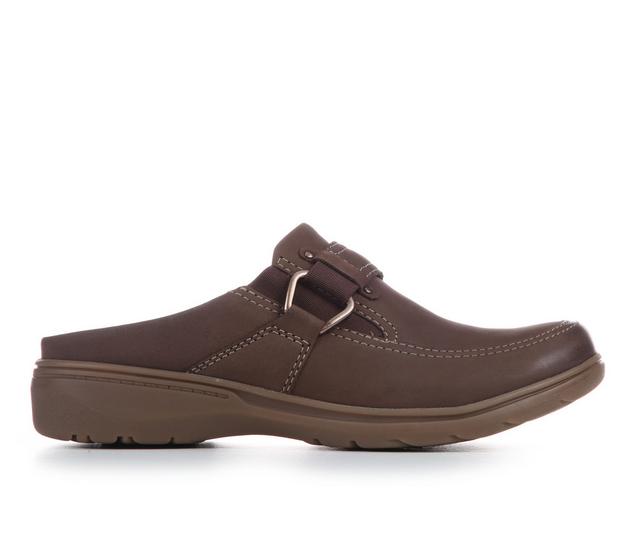Women's Clarks Carleigh Viola Slip-On Wedge in Mushroom color