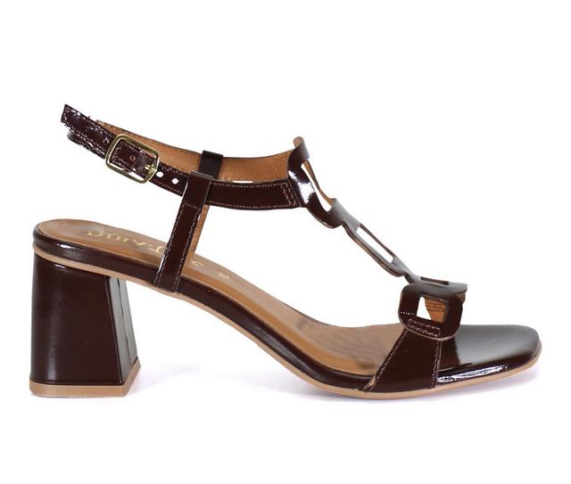 Women's DIBA TRUE Begon Nia Dress Sandals in Chocolate color