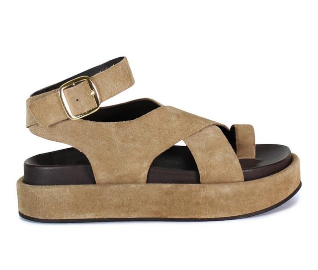 Women's DIBA TRUE Sugar Fix Platform Sandals in Tan color