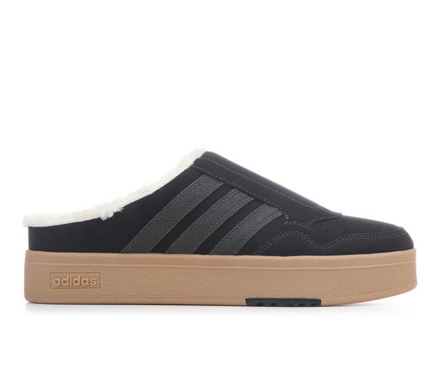 Women's Adidas Hoops 4.0 Mule Mule Sneakers in Black/Gum color