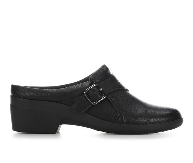 Women's Blue Aura Hattie Clogs in Black color