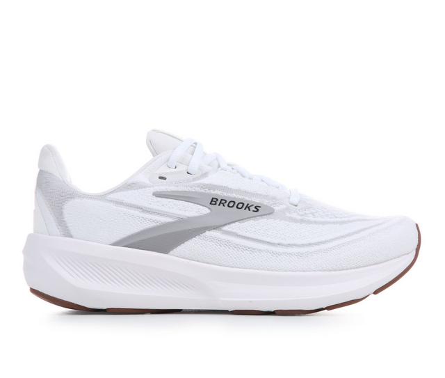 Women's Brooks Revel 9 Running Shoes in Wht/Gry/Blk B color