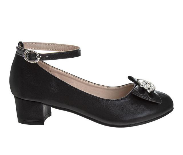 Badgley Mischka Low Heel Dress Pumps Girls Dress Shoes in Black color