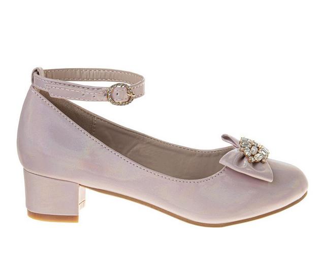 Badgley Mischka Low Heel Dress Pumps Girls Dress Shoes in Pink color