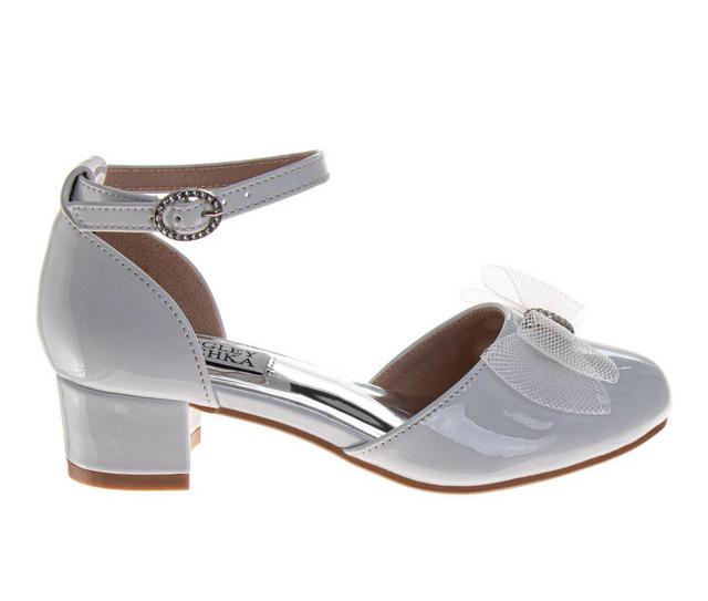 Badgley Mischka Ankle Strap Elegant Pump 12-4 Dress Shoes in White Patent color