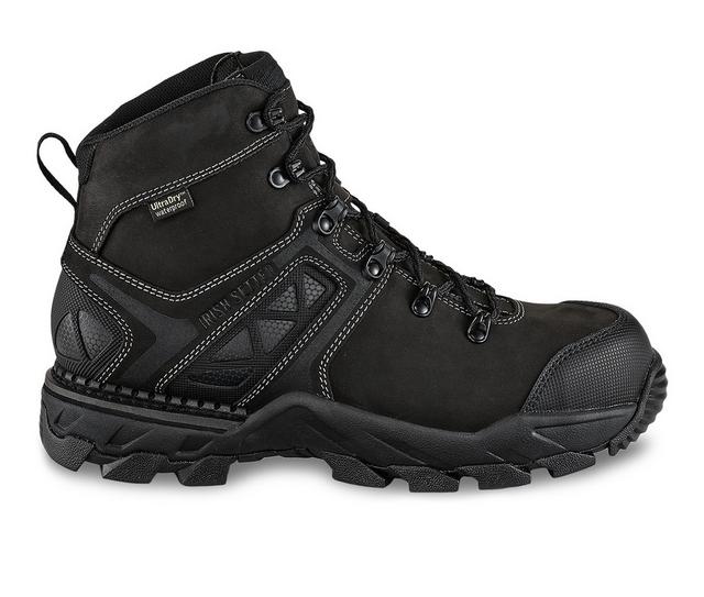 Men's Irish Setter Crosby Work Work Boots in Black color