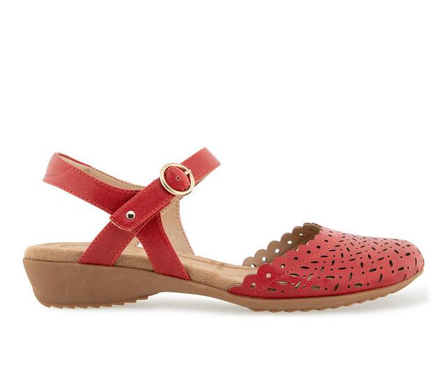 Women's JBU Vinya Wedges in Red color
