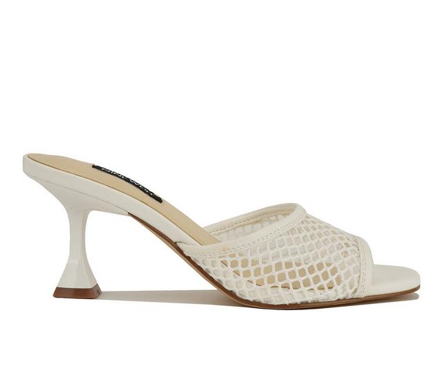 Women's Nine West Cabana Dress Sandals in White color