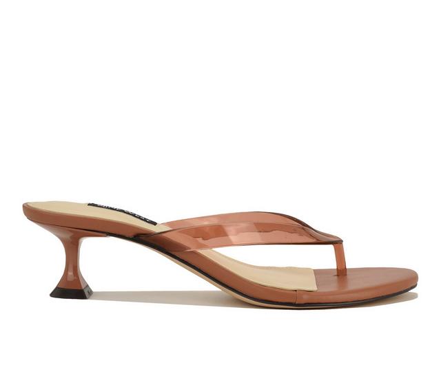 Women's Nine West Crisee Dress Sandals in Light Brown color
