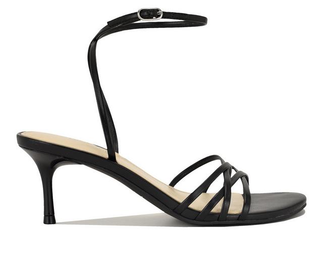 Women's Nine West Gillie Dress Sandals in Black color